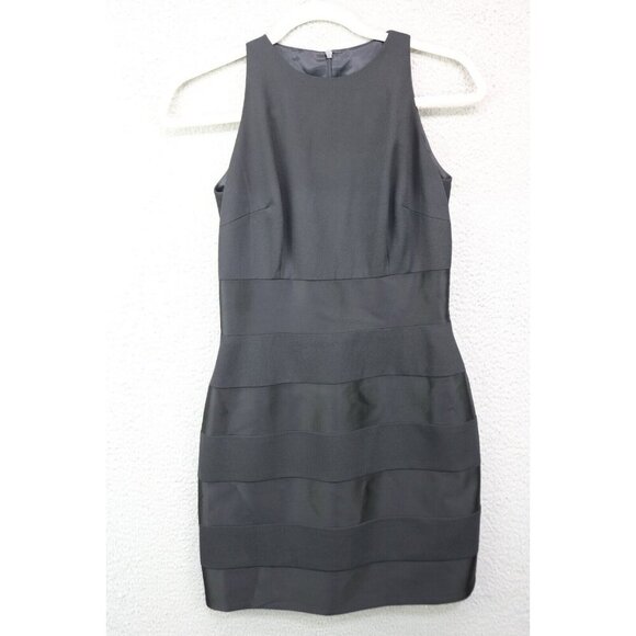 Laundry by Shelli Segal Black Satin Sleeveless Dress-Size 2-New w/Tags - Picture 1 of 14